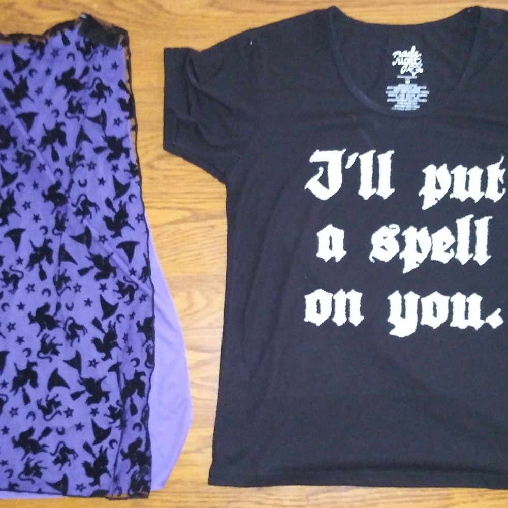 I PUT A SPELL ON YOU ladies shirt w/ capes